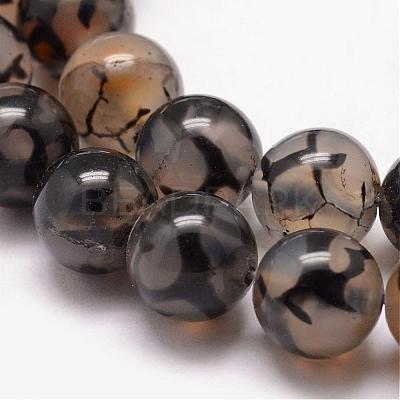 Natural Dragon Veins Agate Bead Strands G-K166-14-12mm-01-1