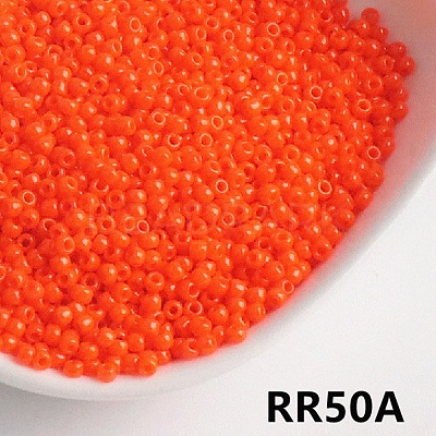 Opaque 11/0 Glass Seed Beads SEED-I013-2mm-RR50A-1