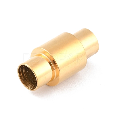 Ion Plating(IP) 304 Stainless Steel Magnetic Clasps with Glue-in Ends STAS-F276-04G-1