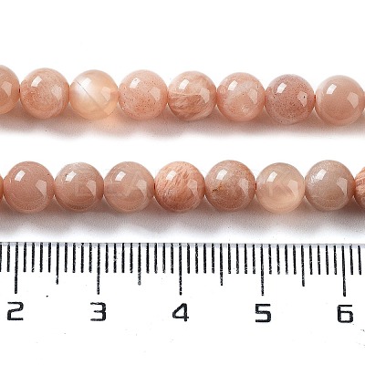 Natural Multi-Moonstone Beads Strands X-G-O030-6mm-10B-1