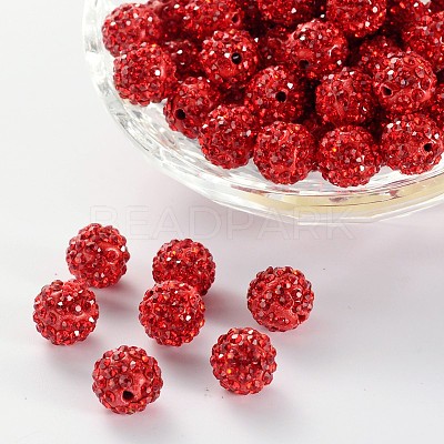 Pave Disco Ball Beads RB-A130-10mm-18-1