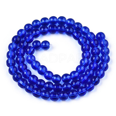 Transparent Glass Beads Strands GLAA-T032-T4mm-16-1