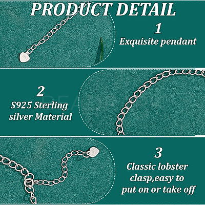 4Pcs 4 Styles Sterling Silver Chain Extender Sets DIY-GO0002-28-1