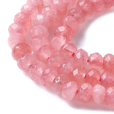 Dyed Natural Malaysia Jade Rondelle Beads Strands G-E316-2x4mm-66-1