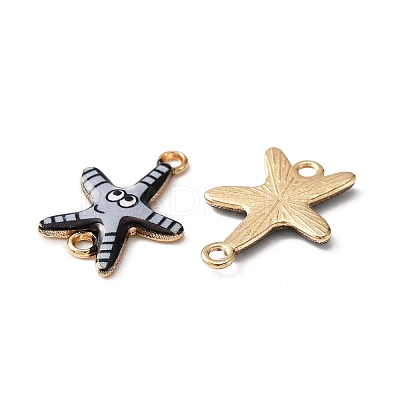 Ocean Theme Alloy Enamel Connector Charms FIND-CJC0017-15KCG-05-1