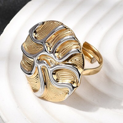 304 Stainless Steel Finger Rings for Women RJEW-A093-01GP-1
