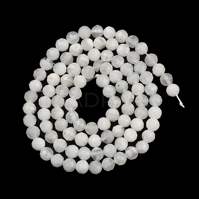 Natural Rainbow Moonstone Beads Strands G-D0003-E90-4MM-1