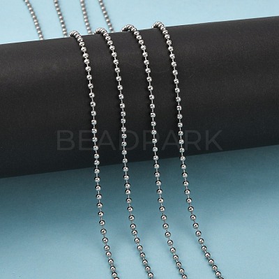Tarnish Resistant 304 Stainless Steel Ball Chains CHS-A002B-2.4mm-1