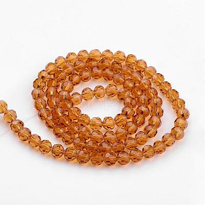 Transparent Glass Bead Strands GLAA-G013-6mm-65-1