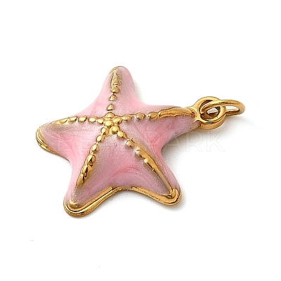 304 Stainless Steel Enamel Pendants STAS-B093-33G-03-1