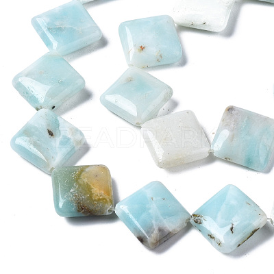 Natural Amazonite Beads Strands G-N0326-73A-01-1