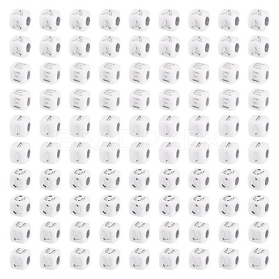 500Pcs 5 Styles Opaque Acrylic Beads OACR-TA0003-45-1