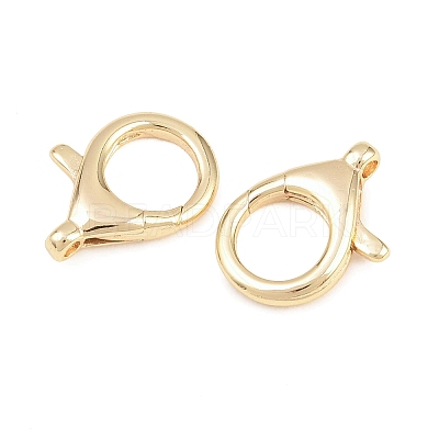 Brass Lobster Claw Clasps KK-H287-08F-G-1