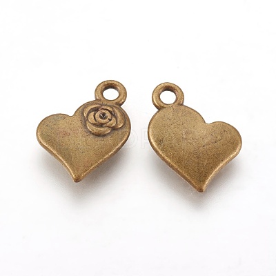Tibetan Style Alloy Charms Pendants TIBEP-A124433-AB-FF-1