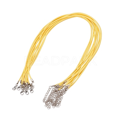 Waxed Cord Necklace Making X-NCOR-T001-62-1
