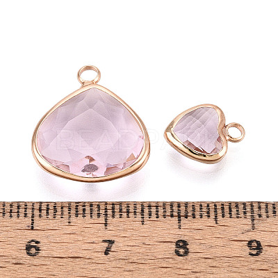 Brass Glass Pendants GLAA-T027-05-1