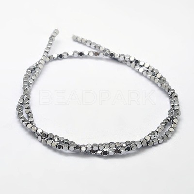 Electroplate Non-magnetic Synthetic Hematite Beads Strands G-I175-09B-1