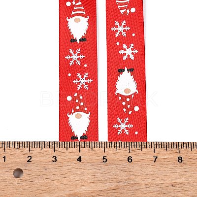 5 Yards Christmas Polyester Printed Ribbon OCOR-A008-01B-1