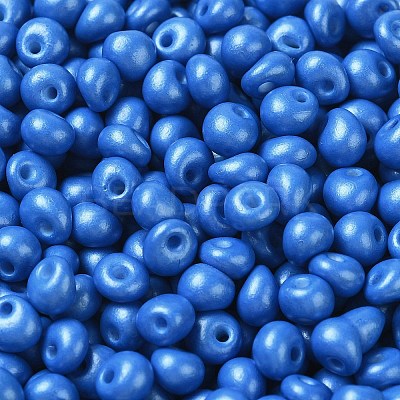 6/0 Opaque Baking Paint Glass Seed Beads SEED-M012-02A-03-1