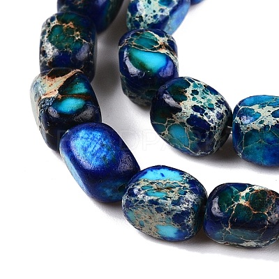Natural Imperial Jasper Beads Strands X-G-N342-62B-1