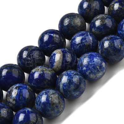 Natural Lapis Lazuli Bead Strands G-G953-01-12mm-1
