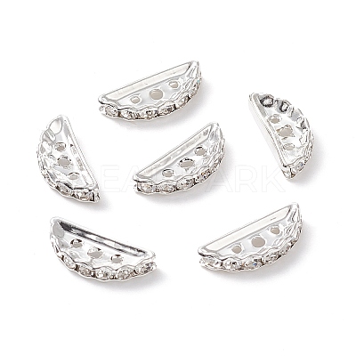Brass Middle East Rhinestone Bridge Spacers RB-RSB024NF-2-1