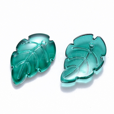 Transparent Baking Paint Glass Pendants DGLA-T002-03-1
