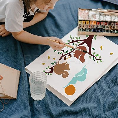 Plastic Reusable Drawing Painting Stencils Templates DIY-WH0202-298-1