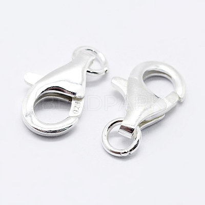925 Sterling Silver Lobster Claw Clasps STER-K167-074B-S-1