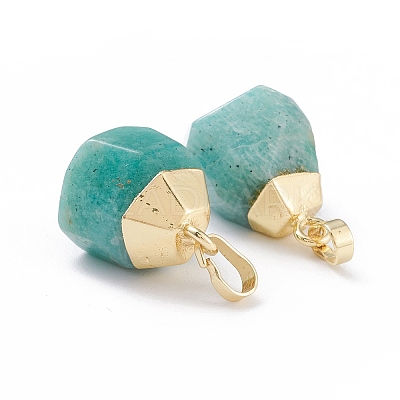 Natural Amazonite Pendants X-G-G845-07G-04-1