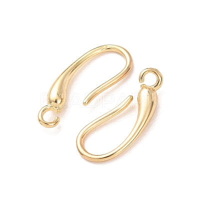 Brass Earring Hooks KK-G604-06G-1