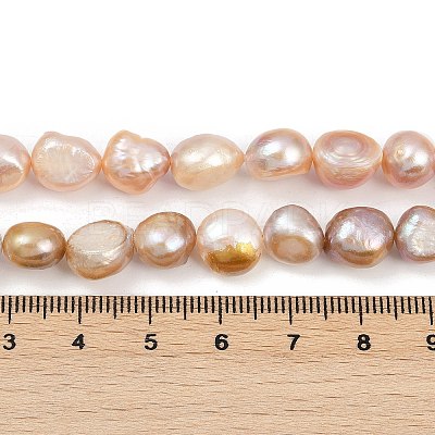 Natural Cultured Freshwater Pearl Beads Strands PEAR-P064-20K-01B-1