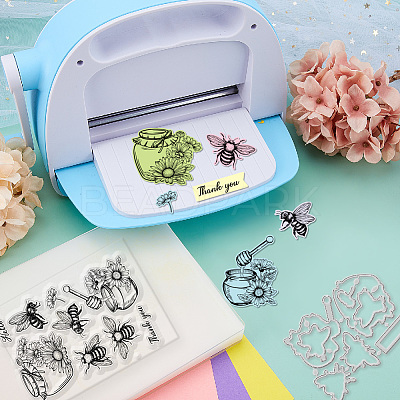 1Pc PVC Plastic Clear Stamps DIY-GL0004-72-1
