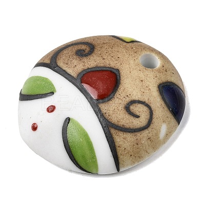 Hand Painted Mask Doll Head Porcelain Pendants PR-NH0001-01-1