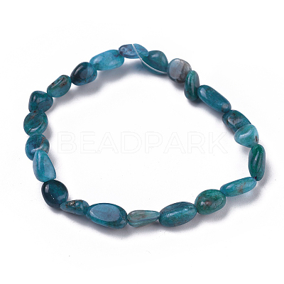 Natural Mixed Gemstone Bead Stretch Bracelets BJEW-K213-M02-1