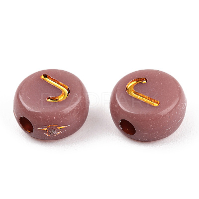 Plating Acrylic Beads OACR-P017-A05-1