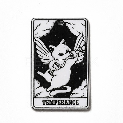 Tarot Theme Printed Acrylic Pendants MACR-G061-04O-1