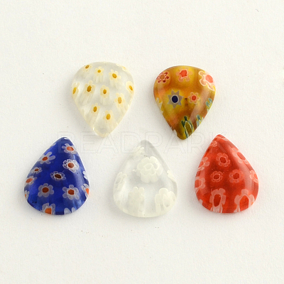 Handmade Millefiori Glass Cabochons LK-R006-06-1