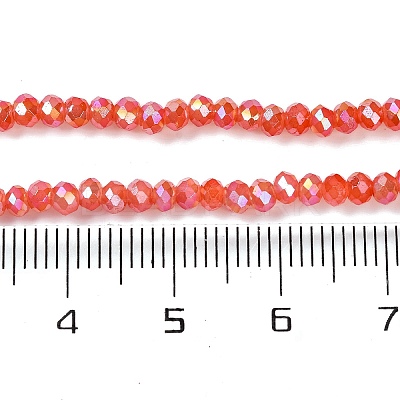 Baking Electroplate Glass Beads Strands DGLA-A039-J6MM-BM-1