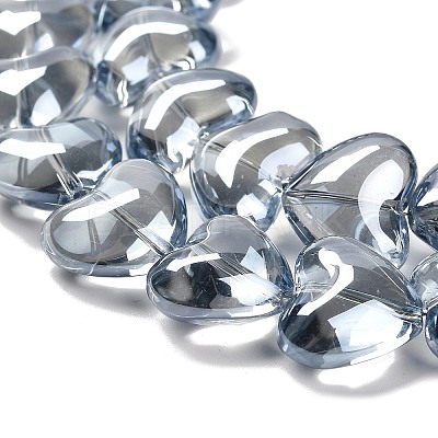 Electroplate Glass Beads Strands EGLA-B008-01A-PL01-1
