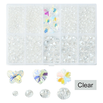 DIY Glass Beads & Charms Jewelry Making Finding Kit DIY-YW0009-03F-1