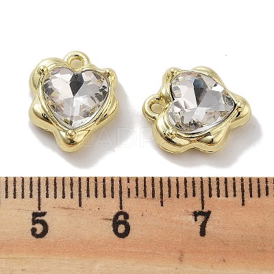 Rack Plating Alloy Rhinestone Charms PALLOY-F311-23G-01-1