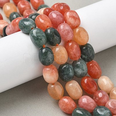 Dyed Natural Malaysia Jade Beads Strands G-P528-I08-01-1