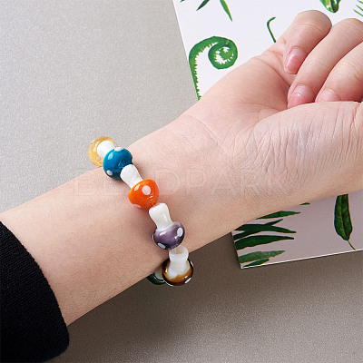 DIY Children's Day Stretch Bracelets Making Kits DIY-KS0001-13-1