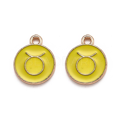 Alloy Enamel Pendants ENAM-S124-01B-14C-1