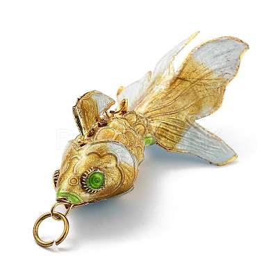 Brass Cloisonne Pendants KK-P251-A03-G-1