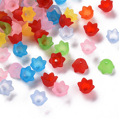 Transparent Acrylic Beads Caps PL543-1