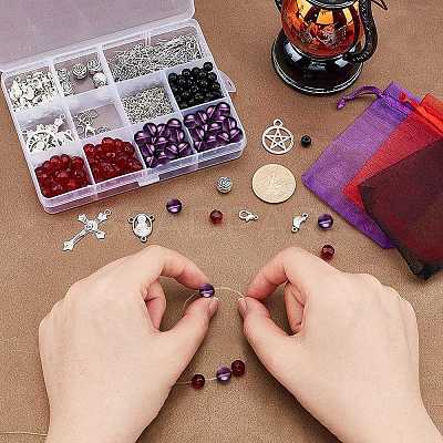 DIY Catholic Rosary Beads Necklace Making Kits DIY-AR0002-65-1