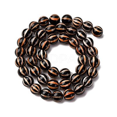 Tibetan Style dZi Beads Strands G-C133-A07-03-1