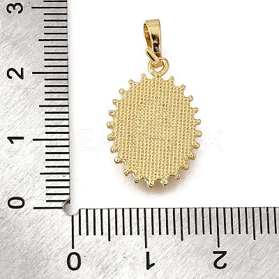 Brass Shell Pendants KK-D328-01G-A-1